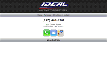 Tablet Screenshot of idealautorepair.com